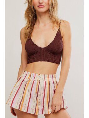🆕 FREE PEOPLE Heirloom Seamless Bralette / Pinecone